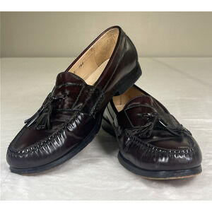 Cole Haan Men's Burgundy Pinch City Tassel Loafers Size 10E 03507 Bnfts Charity